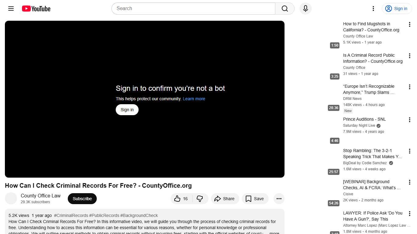 How Can I Check Criminal Records For Free? - CountyOffice.org - YouTube